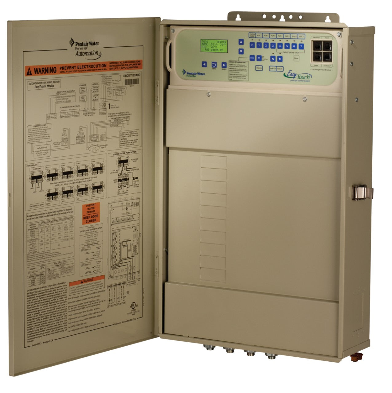 Pentair EC-520540 EasyTouch 8 Pool Spa Control System (Without IC40 Salt Cell)
