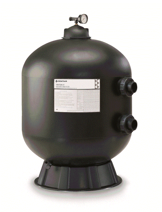 Fiberglass Sand Filter Without Valves - Black by Pentair TR100, S-140500 | High Performance, Efficient & Reliable Pool Equipment
